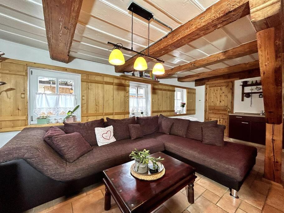 Rustikales Studio-Apartment Blockstube Im Haus Selma Großschönau Esterno foto