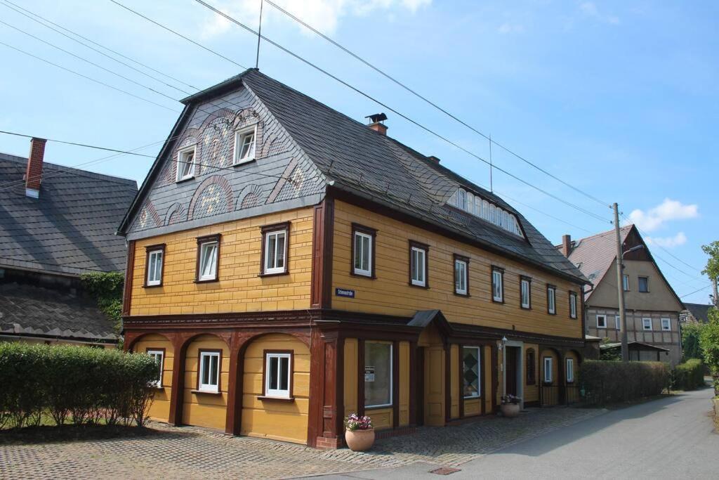 Rustikales Studio-Apartment Blockstube Im Haus Selma Großschönau Esterno foto