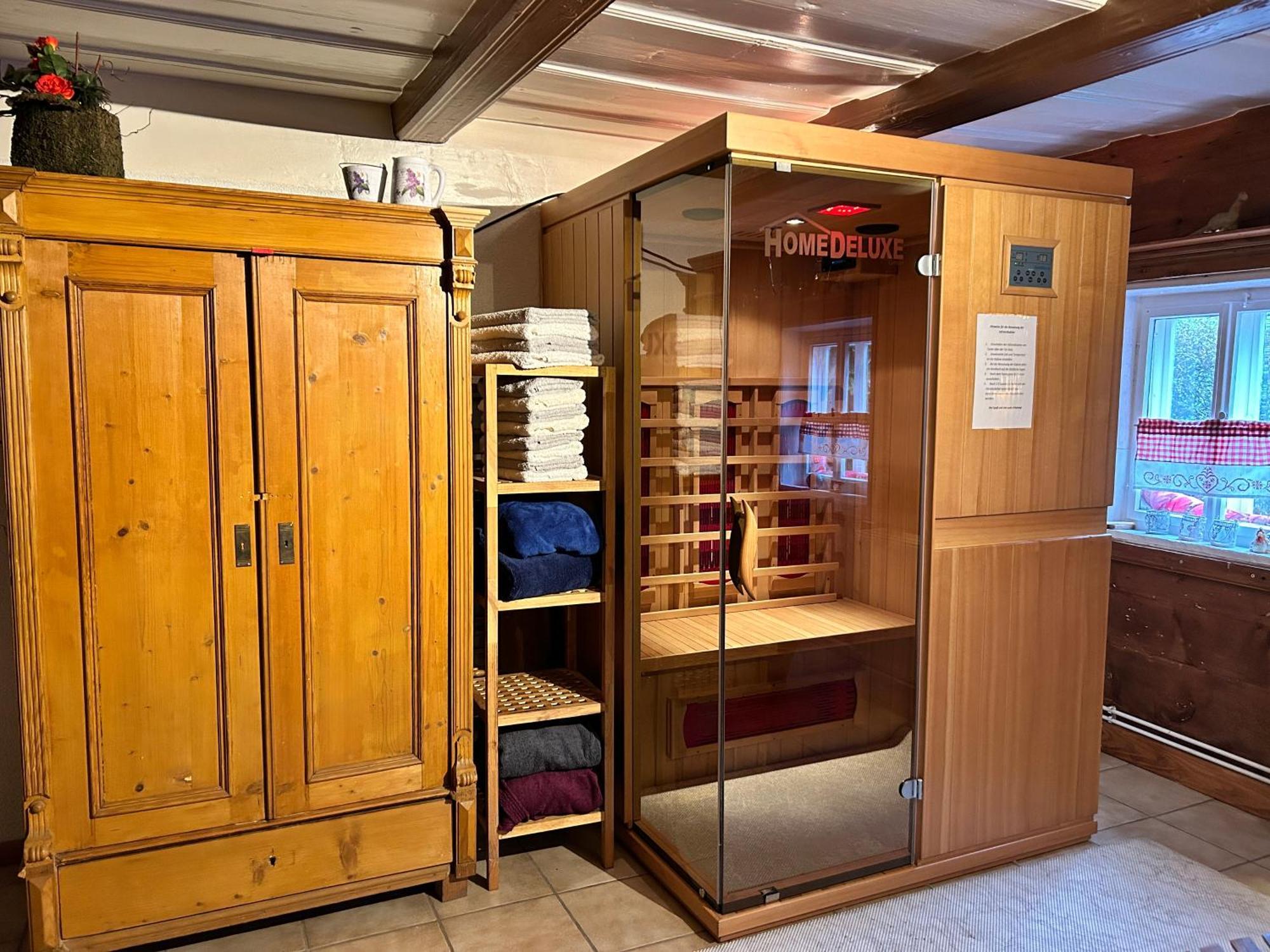 Rustikales Studio-Apartment Blockstube Im Haus Selma Großschönau Esterno foto